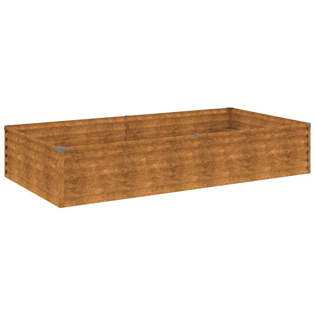Vidaxl -Pflanzer 195x100x36 cm Cortenstaal erhöht