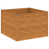 VIDAXL -Pflanzer erhoben 100x100x69 cm Cortenstaal