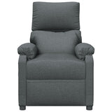 Vidaxl fauteuil verstelbaar stof donkergrijs