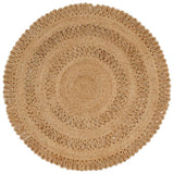 Vidaxl Teppich um 120 cm geflochtene Jute