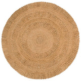 Vidaxl Teppich um 150 cm geflochtene Jute