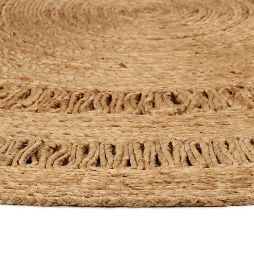 Tapis vidaxl autour de 90 cm de jute tressée