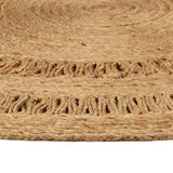 Tapis vidaxl autour de 90 cm de jute tressée