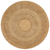 Vidaxl Teppich um 120 cm geflochtene Jute