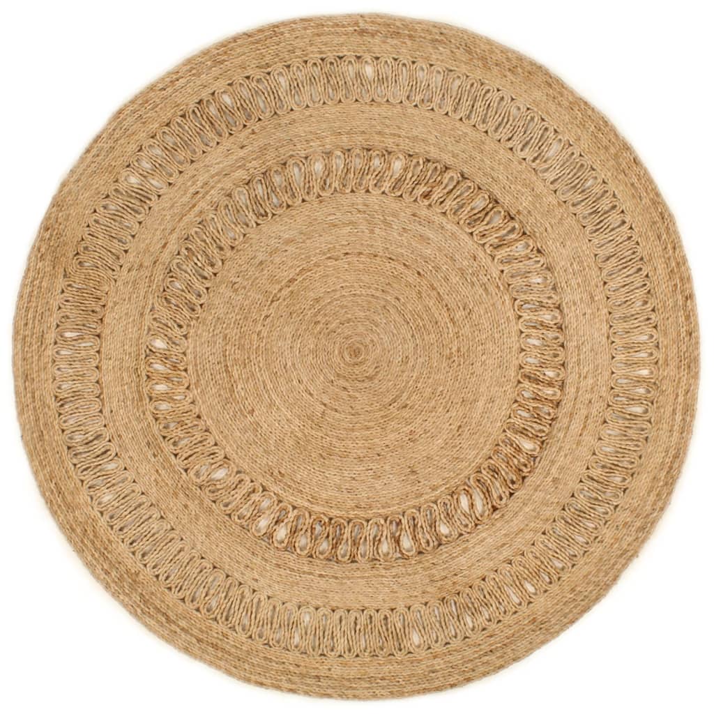 Tapis vidaxl autour de 150 cm de jute tressée