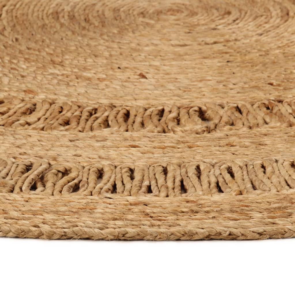 Tapis vidaxl autour de 150 cm de jute tressée