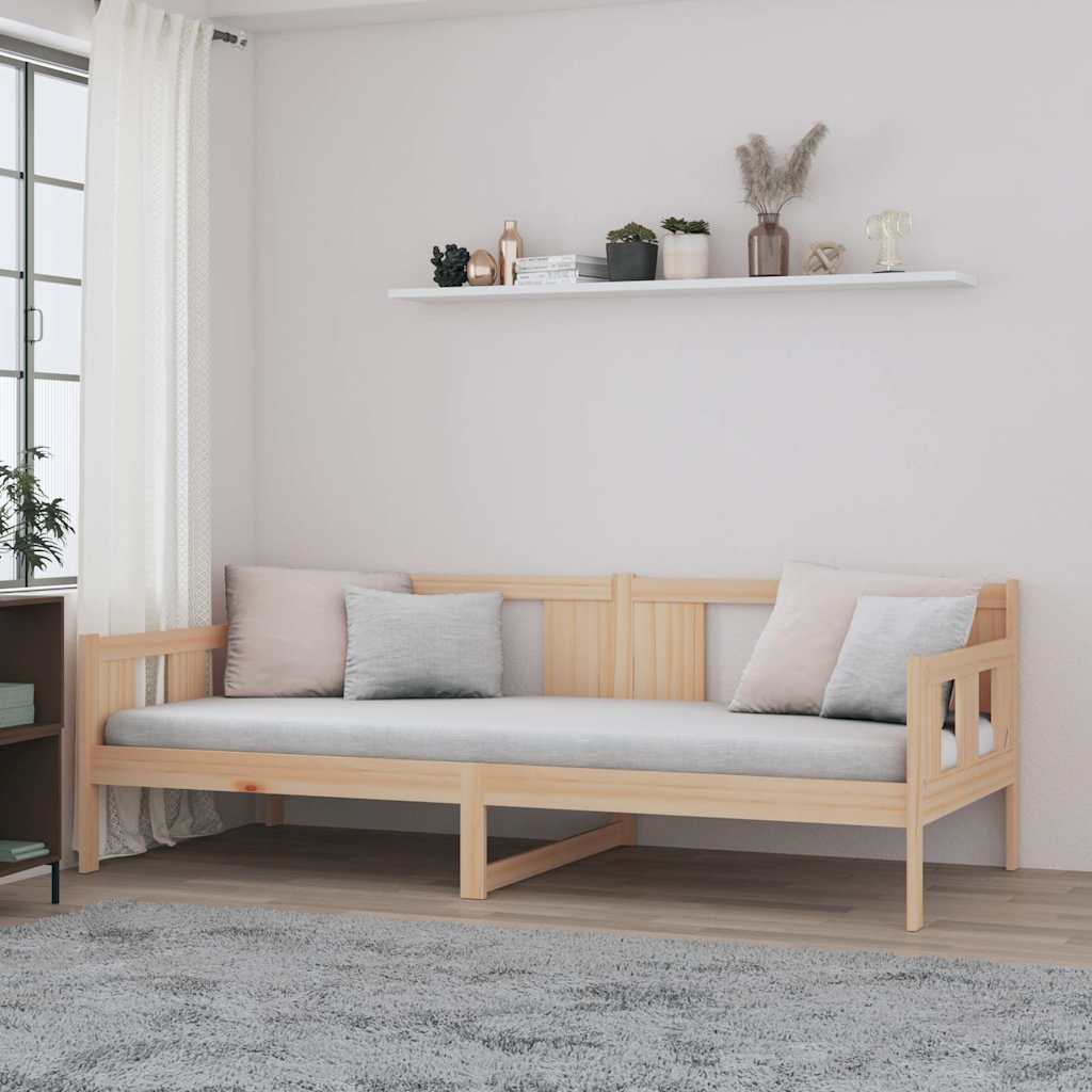 Vidaxl slaapbank massief grenenhout 90x200 cm