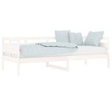 Vidaxl slaapbank massief grenenhout wit 80x200 cm