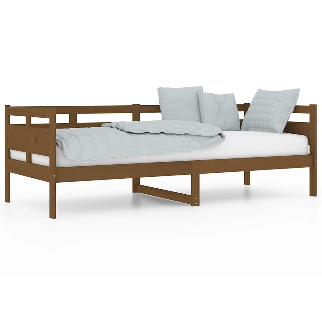 Vidaxl slaapbank massief grenenhout honingbruin 80x200 cm