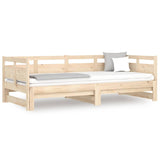Vidaxl slaapbank uitschuifbaar massief grenenhout 2x(90x190) cm