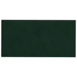 Vidaxl -Wandplatten 12 ST 2,16 m² 60 x 30 cm Samt dunkelgrün
