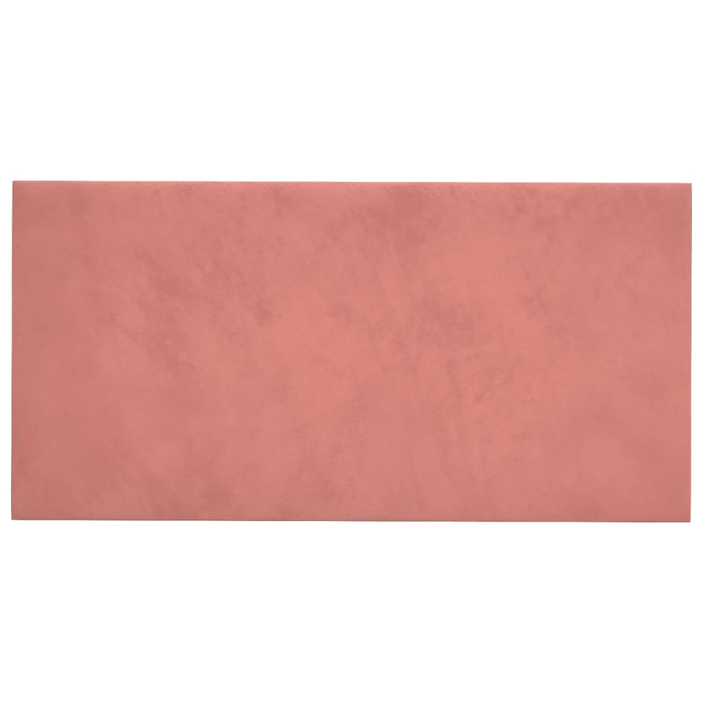 Vidaxl Wall panels 12 st 2.16 m² 60x30 cm velvet pink