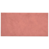 Paneles de pared Vidaxl 12 st 2.16 m² 60x30 cm de terciopelo rosa