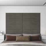 Vidaxl Wall panels 12 st 3.24 m² 90x30 cm velvet dark gray