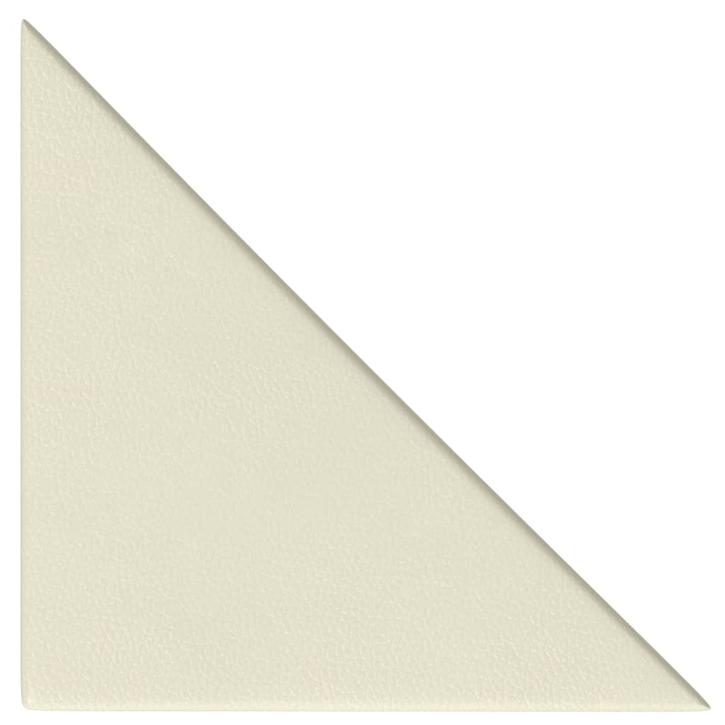 VIDAXL -Wandpaneele 12 Stcs 0,54 m² 30 x 30 cm künstliche Ledercreme -Colored