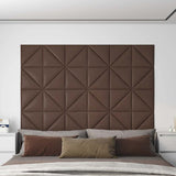 Vidaxl Wandpaneele 12 Stcs 0,54 m² 30 x 30 cm künstliches Lederbraun