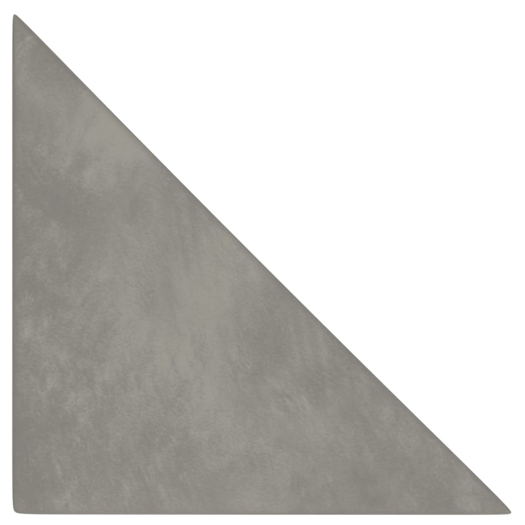 Nástěnné panely Vidaxl 12 ks 0,54 m² 30x30 cm Velvet Light Grey