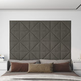 Vidaxl Wall panels 12 pcs 0.54 m² 30x30 cm velvet dark gray