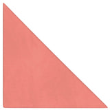 Paneles de pared Vidaxl 12 PCS 0.54 m² 30x30 cm de terciopelo rosa