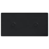 Vidaxl Wandpaneele 12 Stcs 0,54 m² 30 x 15 cm künstliches Leder schwarz