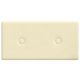 VIDAXL -Wandpaneele 12 Stcs 0,54 m² 30 x 15 cm künstliche Ledercreme -Colored