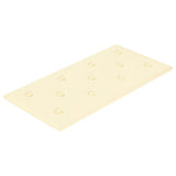 Vidaxl -Wandpaneele 12 ST 2,16 m² 60 x 30 cm Künstliche Ledercreme -Colored