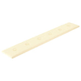 Vidaxl -Wandpaneele 12 ST 1,62 m² 90 x 15 cm künstliche Ledercreme -Colored