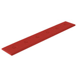 Vidaxl Wandpaneele 12 ST 1,62 m² 90x15 cm Künstlicher Lederwein rot