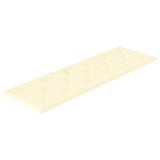 Vidaxl -Wandpaneele 12 ST 3,24 m² 90 x 30 cm künstliche Ledercreme -Colored