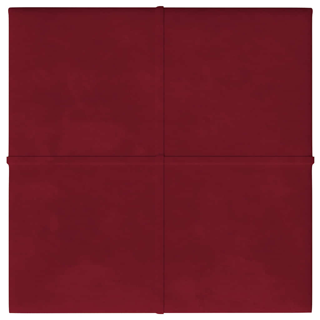 Vidaxl -Wandplatten 12 ST 1,08 m² 30 x 30 cm Samtweinrot