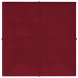 Vidaxl Wall panels 12 st 1.08 m² 30x30 cm velvet wine red