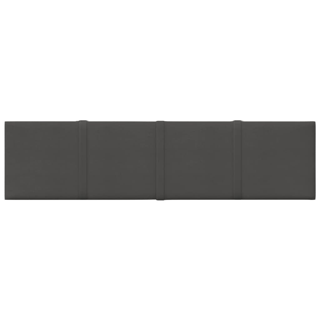 Paneles de pared Vidaxl 12 st 1.08 m² 60x15 cm de tela oscura gris