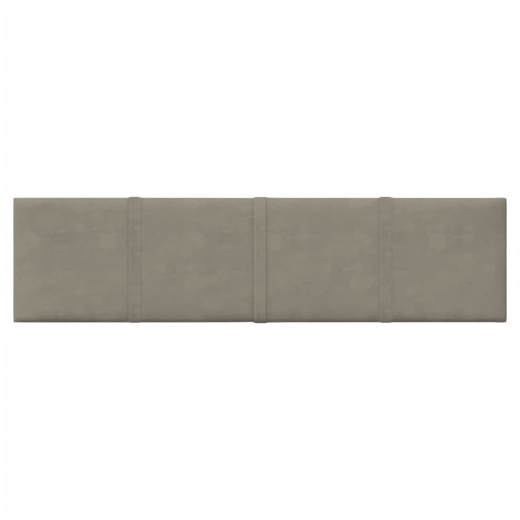 Vidaxl Wall panels 12 st 1.08 m² 60x15 cm velvet light gray