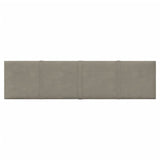 Pannelli a parete Vidaxl 12 ST 1,08 m² 60x15 cm Grigio chiaro di velluto