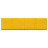 Vidaxl -Wandplatten 12 ST 1,08 m² 60x15 cm Samtgelbgelb