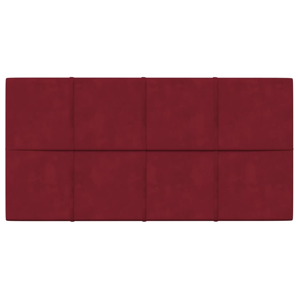 Panneaux muraux Vidaxl 12 ST 2,16 M² 60x30 cm VELVET VEL RED