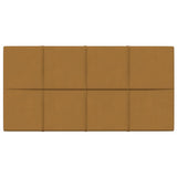 Vidaxl Wall panels 12 st 2.16 m² 60x30 cm velvet brown