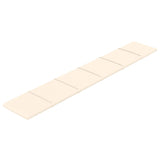 VIDAXL -Wandpaneele 12 ST 1,62 m² 90 x 15 cm Samtcreme -Colored