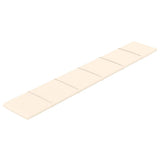 VIDAXL -Wandpaneele 12 ST 1,62 m² 90 x 15 cm Samtcreme -Colored