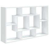 Vidaxl wandschap 85x16x52,5 cm bewerkt hout wit
