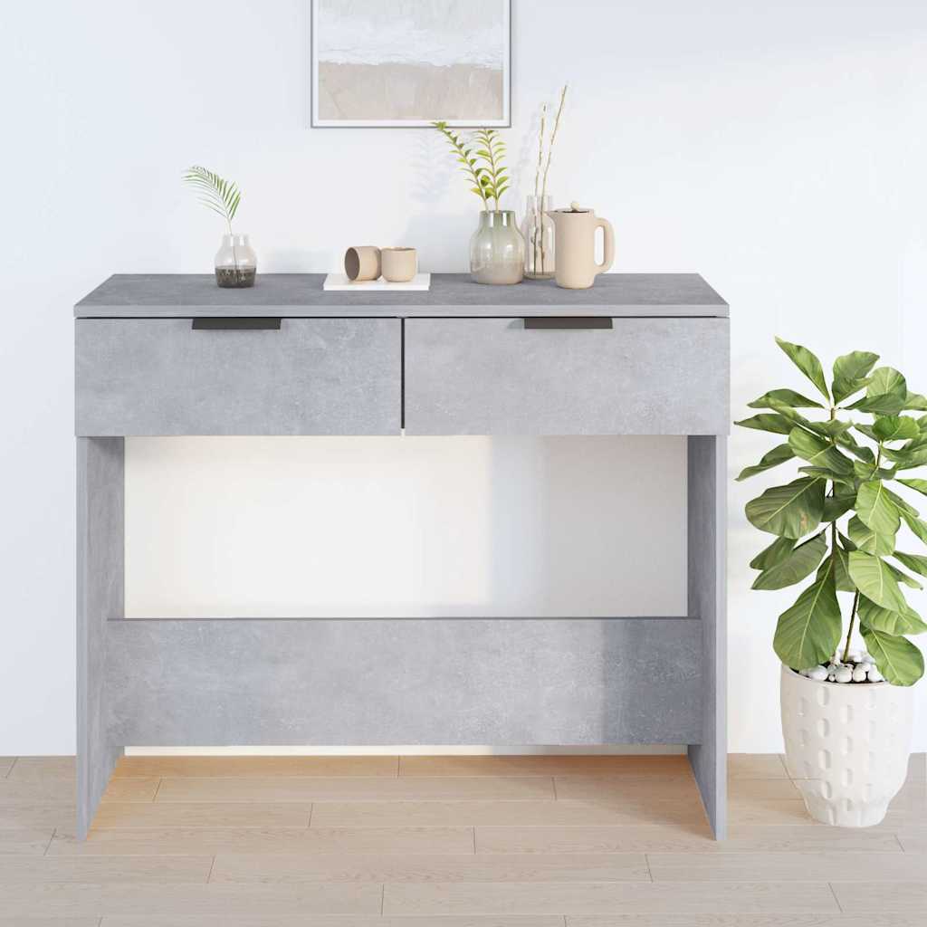 Vidaxl wandtafel 90x36x75 cm bewerkt hout betongrijs