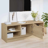 Vidaxl tv-meubel 102x35,5x36,5 cm bewerkt hout sonoma eikenkleurig