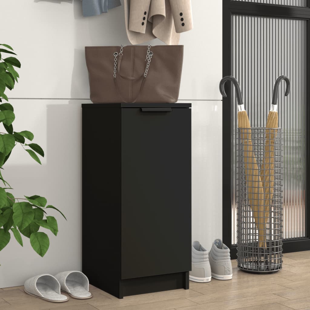 Vidaxl Shoe cabinet 30x35x70 cm Properted Wood Black