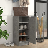 VidaXL Shoe cabinet 30x35x70 cm Processed Wood Betongrijs