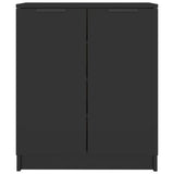 Vidaxl Schuhschrank 59x35x70 cm propertiertes Holzschwarz