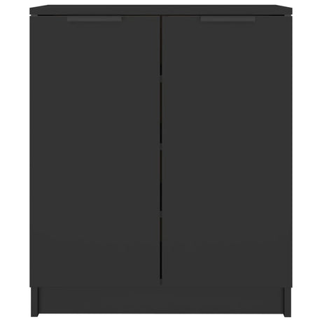 Vidaxl Schuhschrank 59x35x70 cm propertiertes Holzschwarz