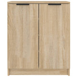 Armoire à chaussures Vidaxl 59x35x70 cm en bois de bois de chêne sonoma coloré