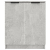 Vidaxl Cabinet da scarpe 59x35x70 cm Betongrijs in legno trasformato