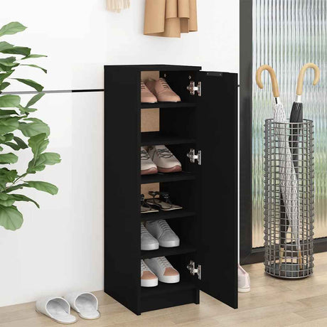 Vidaxx Schuhschrank 30x35x100 cm lackiertes Holz schwarz