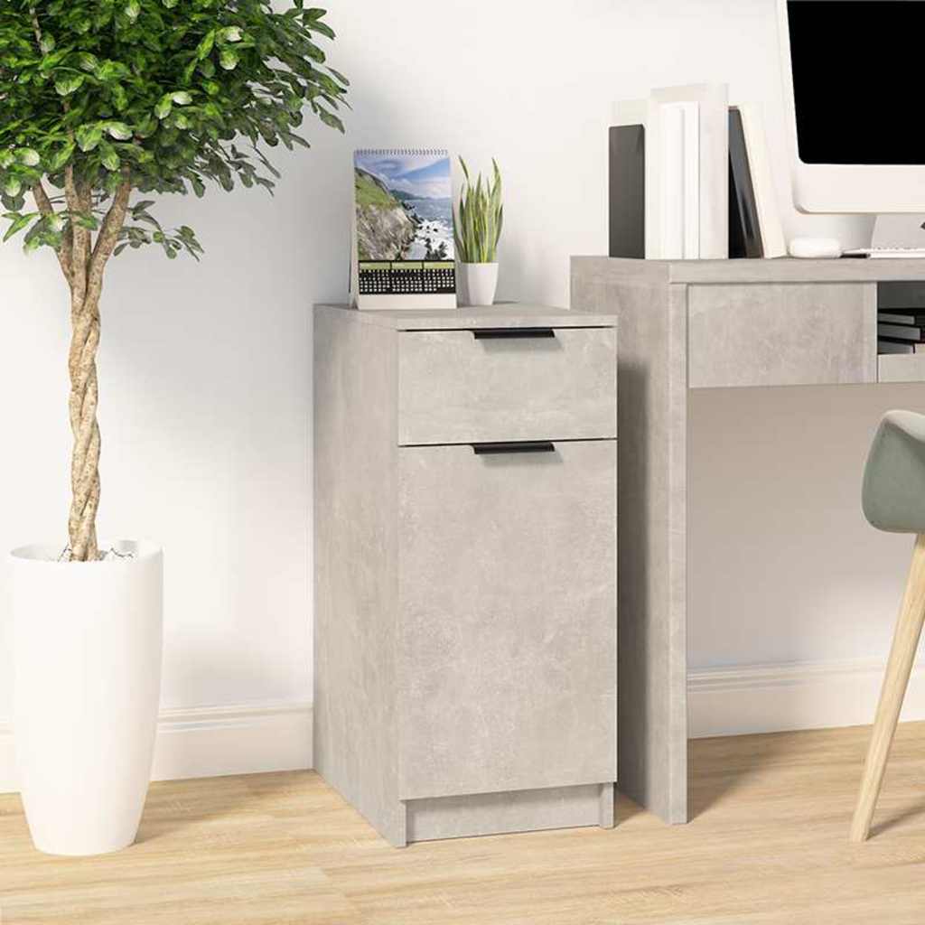 Vidaxl bureaukast 33,5x50x75 cm bewerkt hout betongrijs